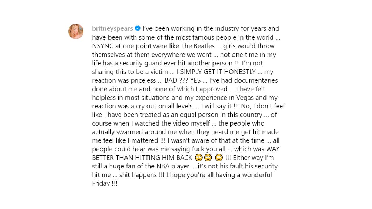 Britney Spears seguirá admirando el talento de Victor Wembanyama.