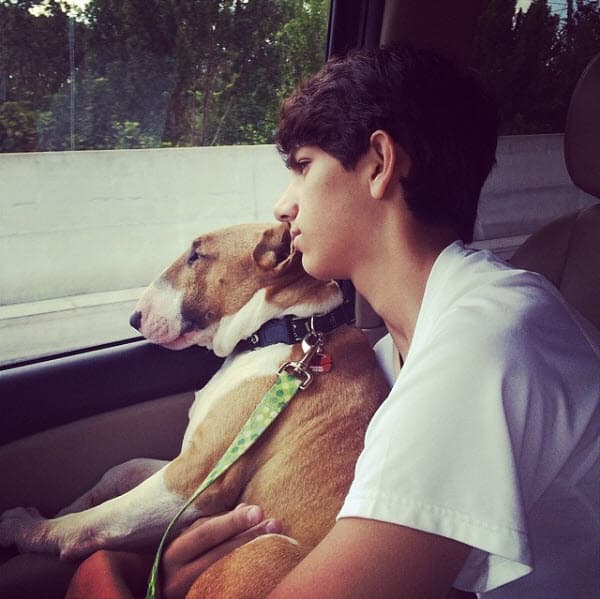 Aquí el primogénito de Lili ya era todo un adolescente, tenía 15 años.