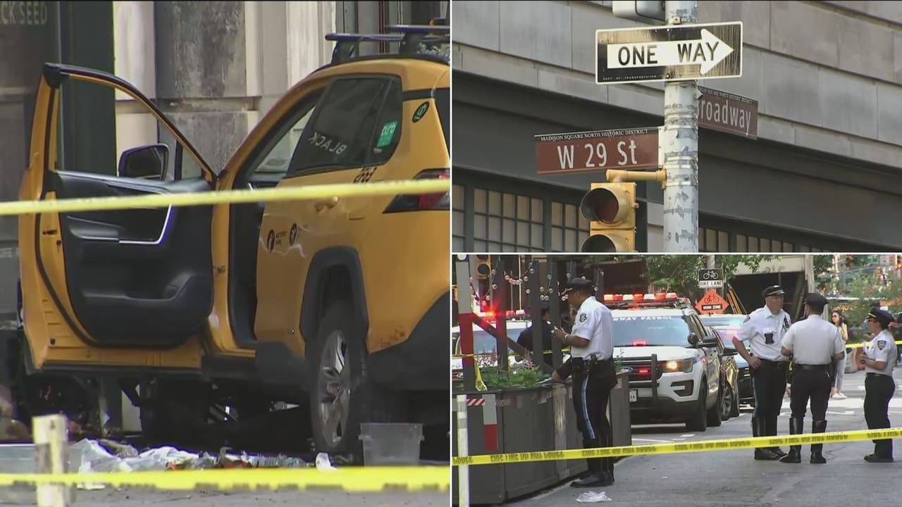 Hispana pierde la pierna luego de que un taxi la prensó contra la pared en NYC