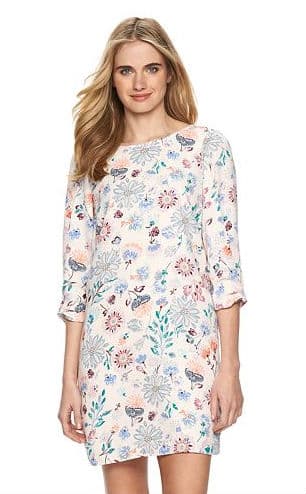 Women's LC Lauren Conrad Bow Shift Dress, 45 dólares en Kohl’s