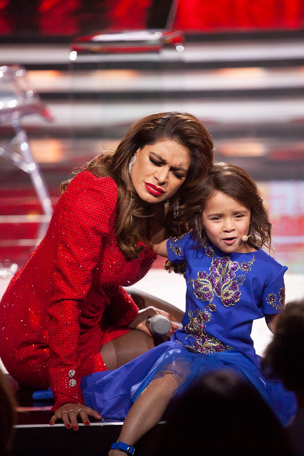 Lo hizo con tanto sentimiento que contagió a Gali.