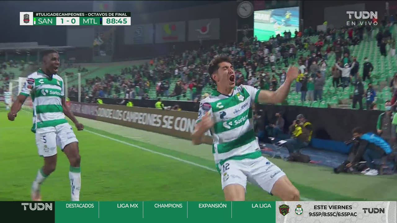 ¡Gol de Santos! 'Túnel' de Gorriarán, centro y remate de Ocejo