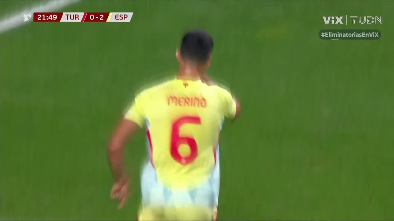 ¡Golazo digno del Puskás! Tremenda jugada colectiva de España y gol de Merino