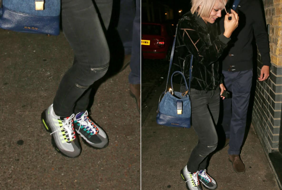 ¿Quién prefiere la extravagancia? ¡Lily Allen! A la cantante británica le encanta el calzado llamativo que contrasta con figuras o colores distintos en el mismo diseño.