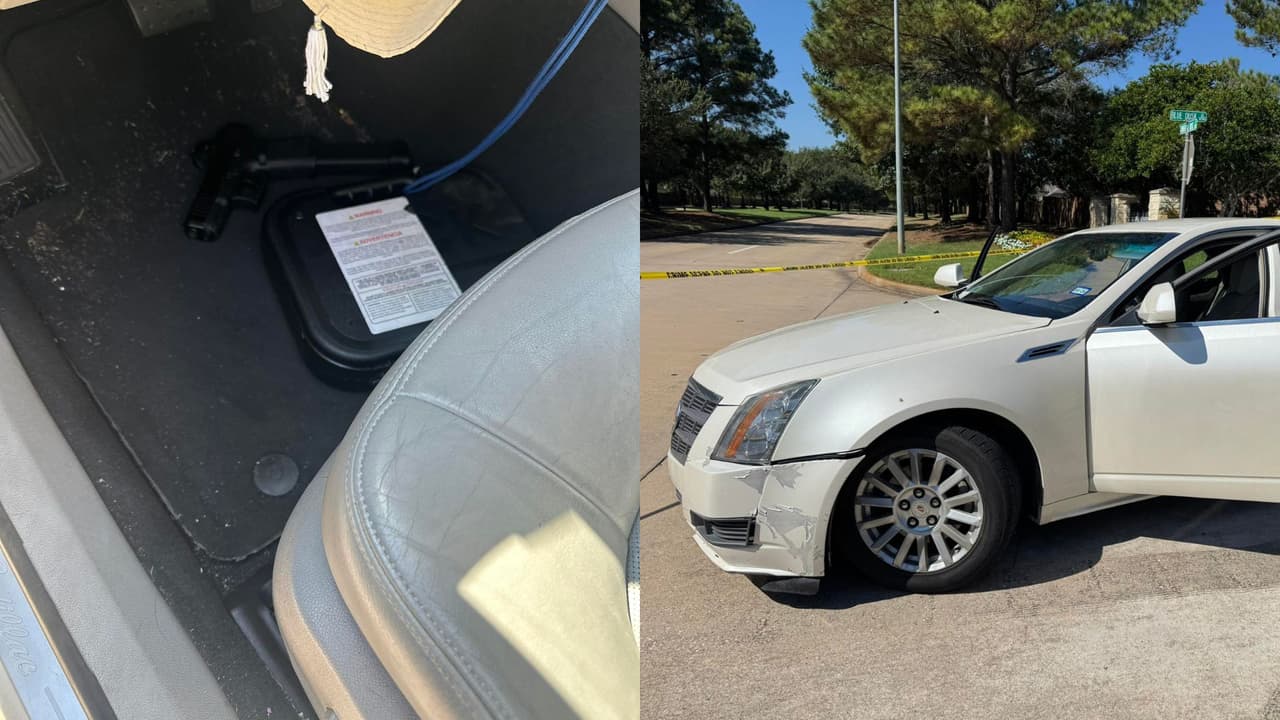 Persecución policial termina en el arresto de dos sospechosos de robar varias armas de fuego en el condado Harris