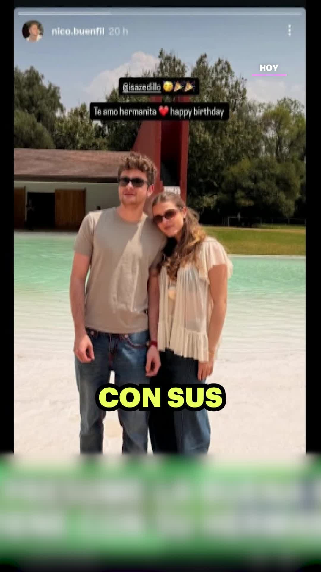 Nicolás Buenfil presume la buena relación que mantiene con su padre y hermanos