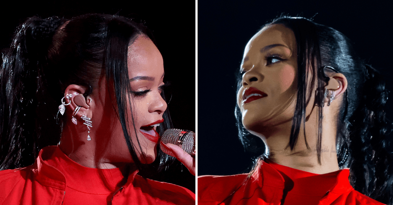 Los aretes de Rihanna en el Super Bowl 2023