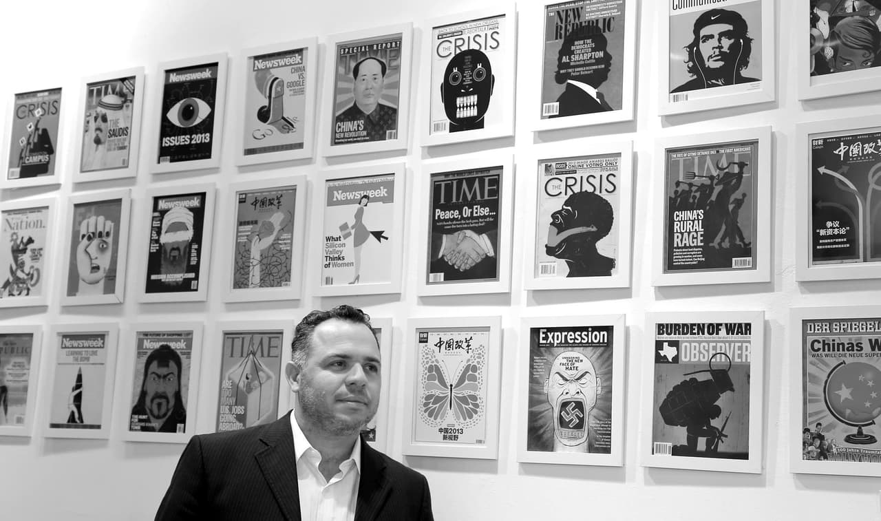 Edel Rodríguez ha firmado también muchas ilustraciones que han llegado a las portadas de otras prestigiosas revistas, como estas de Time.