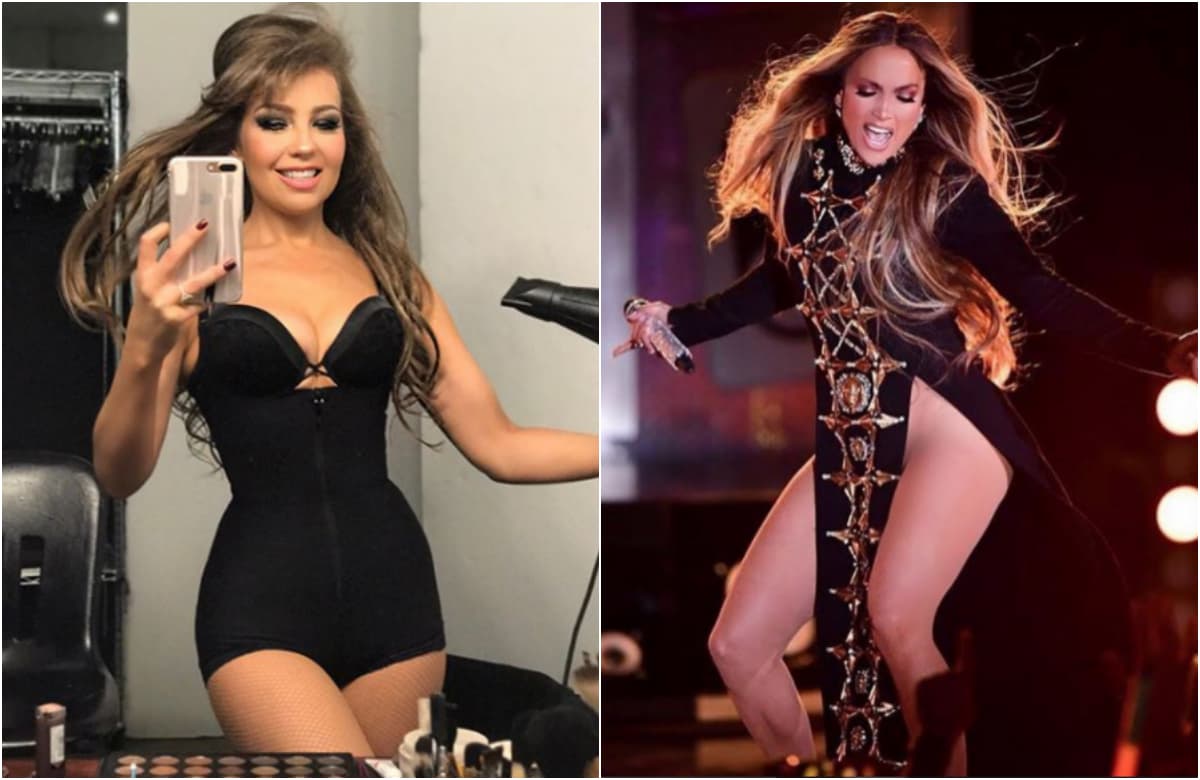 Diseños cortos, largos, con escotes son el toque súper fem que estas divas eligen en sus presentaciones, mismos que entallan su tonificada figura.