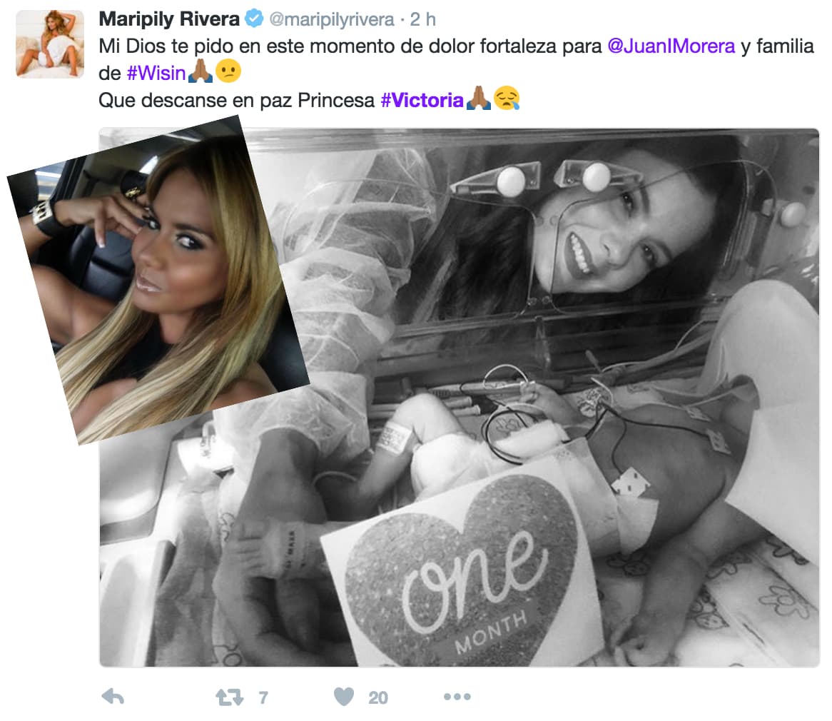 Maripily expresó su apoyo en esta situación tan conmovedora.