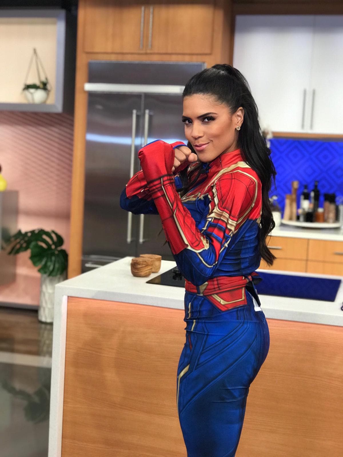 El 2019 en Despierta América se vivió la fiebre de 'Avengers: Endgame' y Francisca se caracterizó de Capitana Marvel, una superheroína considerada el claro ejemplo del empoderamiento femenino.