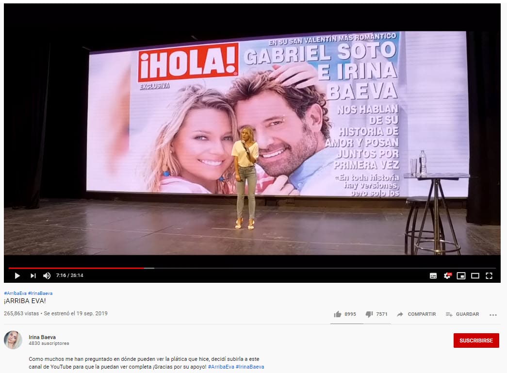 "La historia de Lilith, es una leyenda pero la realidad es que esta situación nos toca vivirla a las mujeres, porque normalmente las mujeres que somos fuertes, las mujeres que luchamos por nuestros derechos y que buscamos la igualdad, normalmente somos rechazadas y n
<b>os convertimos en un diablo para muchos</b> […] Hace poco sucedió algo en mi vida privada que 
<b>me convirtió en el peor de los demonios</b>... por no haber hecho nada, si les soy sincera", cuenta en la conferencia.