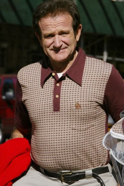 En esta foto el actor Robin Williams en el set de la película "House of D" en Central Park, Nueva York en el año 2003.