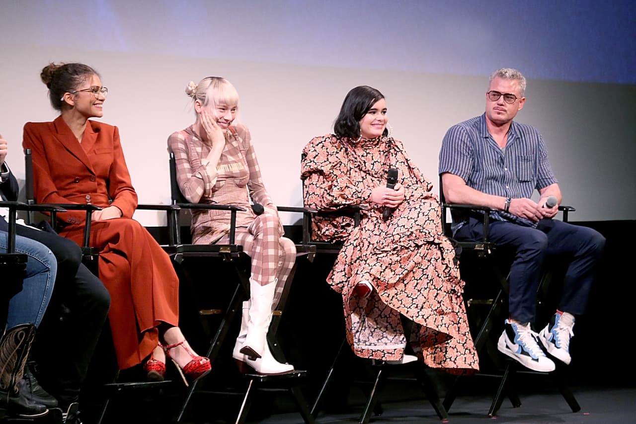 Zendaya, Hunter Schafer, Barbie Ferreira y Eric Dane en a premiere de la serie 'Euphoria' en 2019.