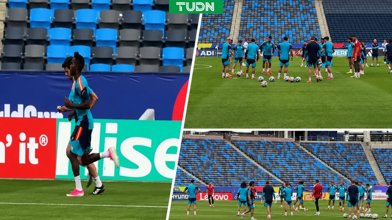 Así fue el entrenamiento de España en Los Ángeles previo al partido ante Austria