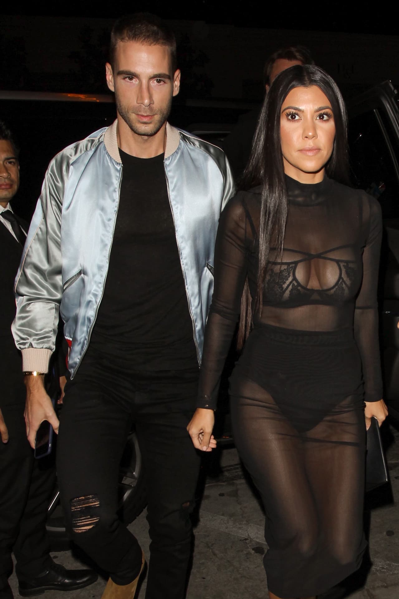 Kourt llevó el atuendo más revelador.