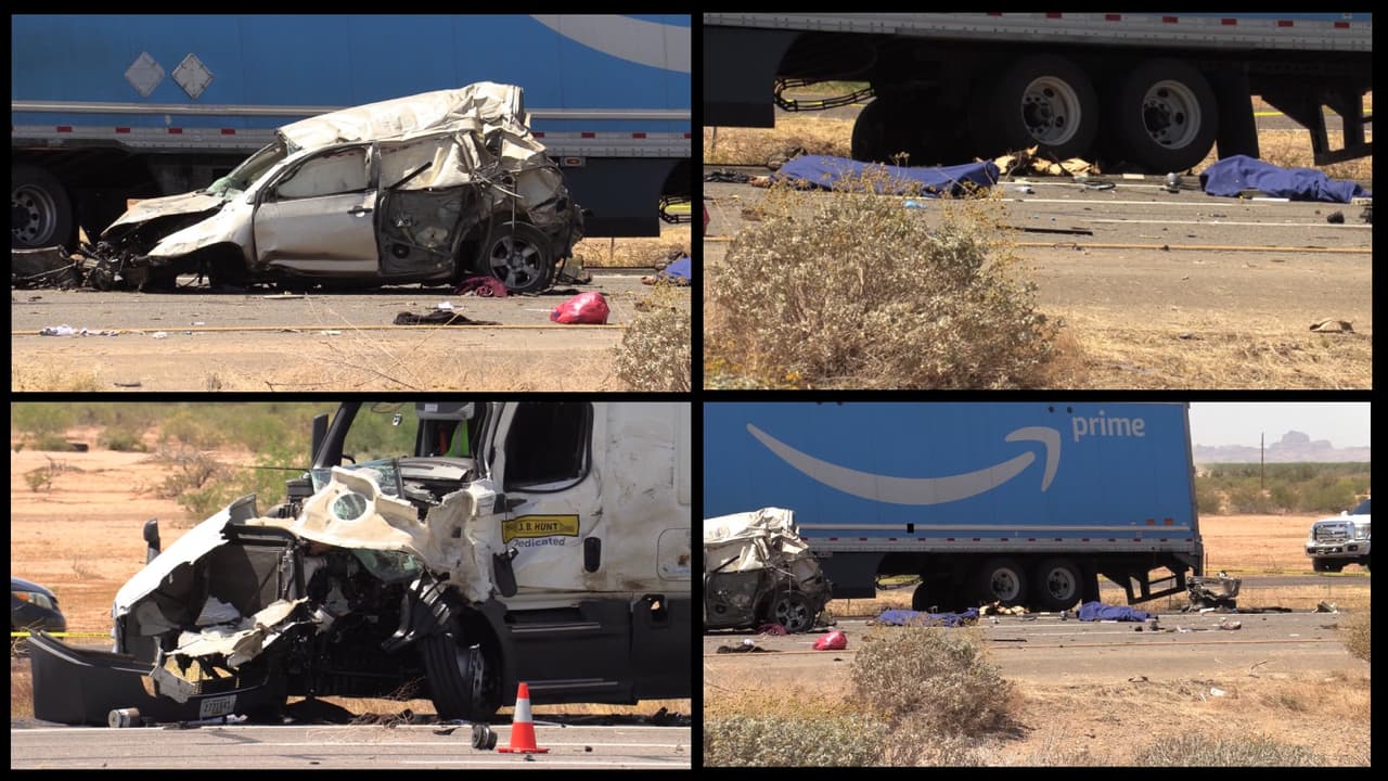 Mueren tres indocumentados en accidente en la autopista 10, trasladan a cuatro inmigrantes a un hospital