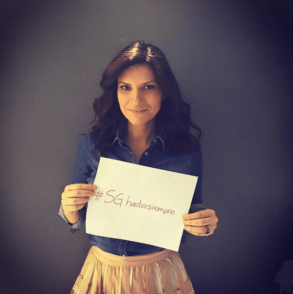 Laura Pausini demostró su apoyo con este mensajito.