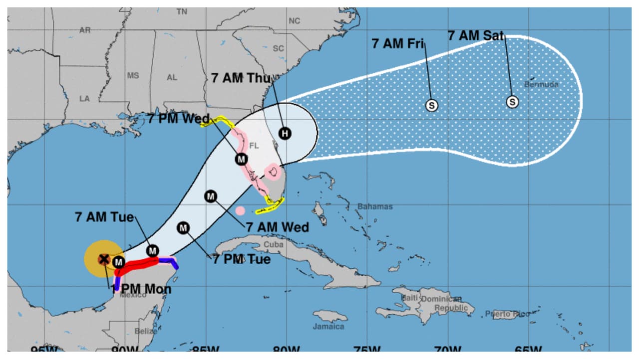 Huracán Milton se intensifica a categoría 5 con vientos de 180 mph