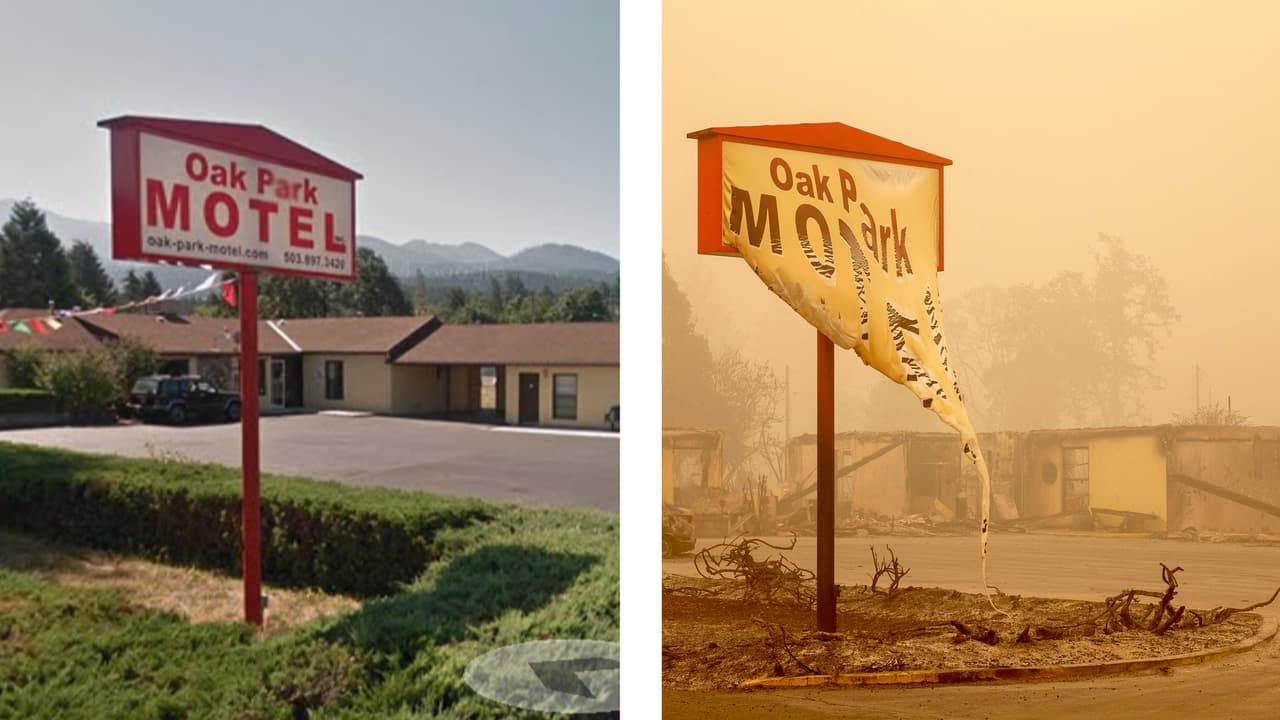 Fotografías interactivas: el antes y después de la devastación que dejan los incendios en la Costa Oeste