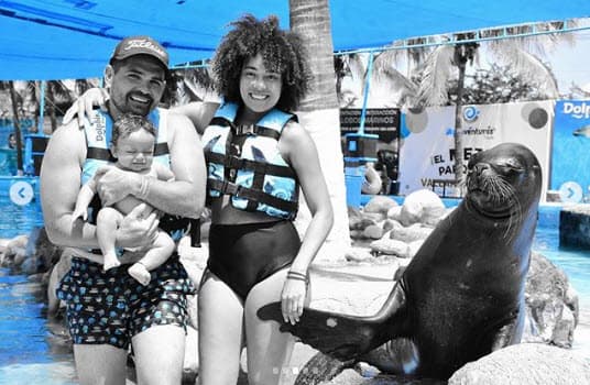 Ferdinando Valencia, Brenda Kellerman y el pequeño Tadeo se fueron de viaje a Puerto Vallarta, Jalisco.