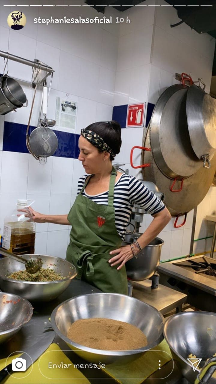 La mamá de Michelle Salas aprovechó la ocasión para resaltar que la cocina es una de sus grandes pasiones.