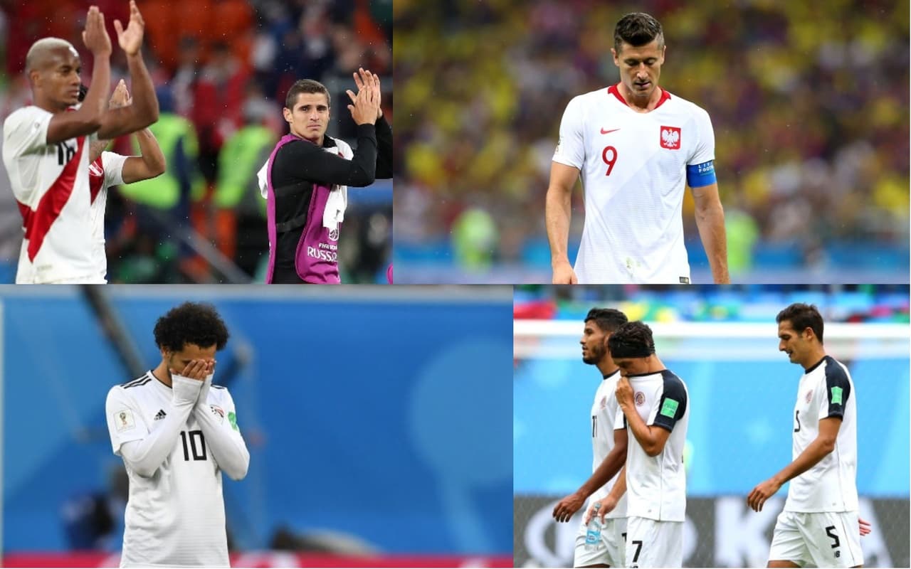 Ya son 8 equipos los eliminados en Rusia tras dos jornadas