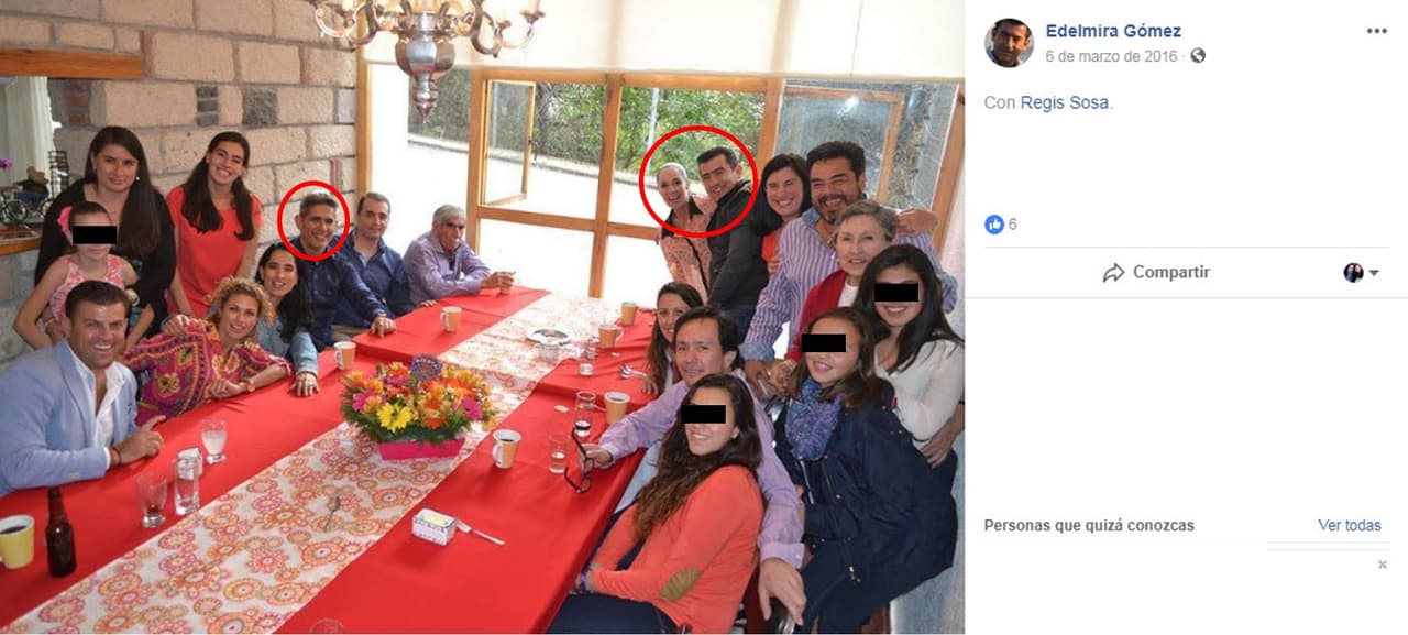 Por lo que se muestra en algunas fotografías publicadas en las redes sociales de Edelmira y Héctor, la relación entre el indiciado y el hoy occiso era cercana, pues incluso compartían la Navidad o algunos viajes en familia.