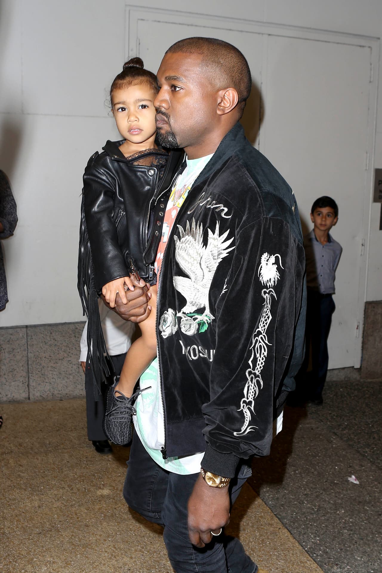 Papi Kanye la cargó, sigue siendo su consentida.