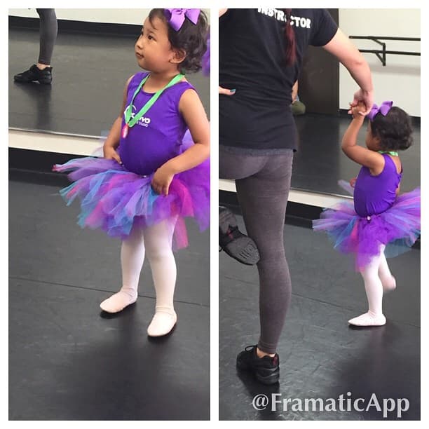 Con tan solo dos añitos, Anna es toda una bailarina.