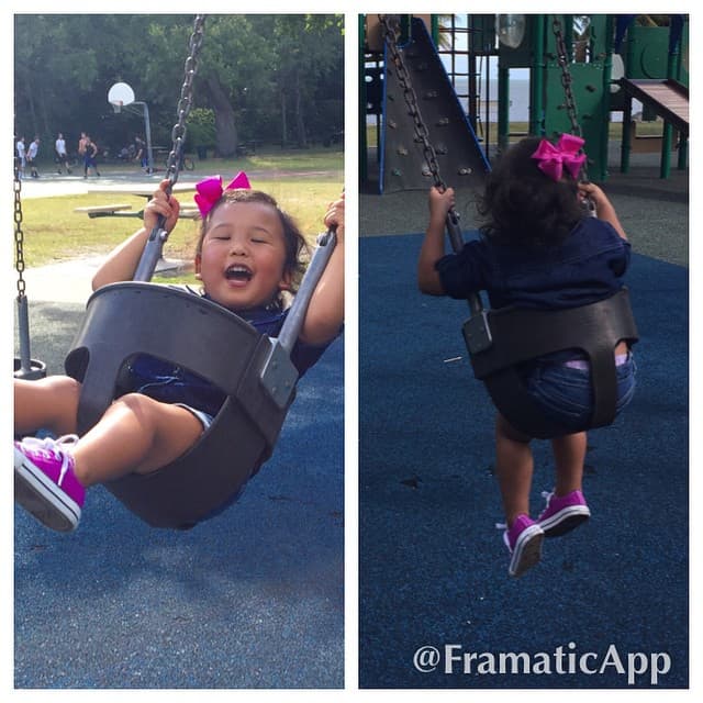 Anna está hermosa y es una nena muy activa.