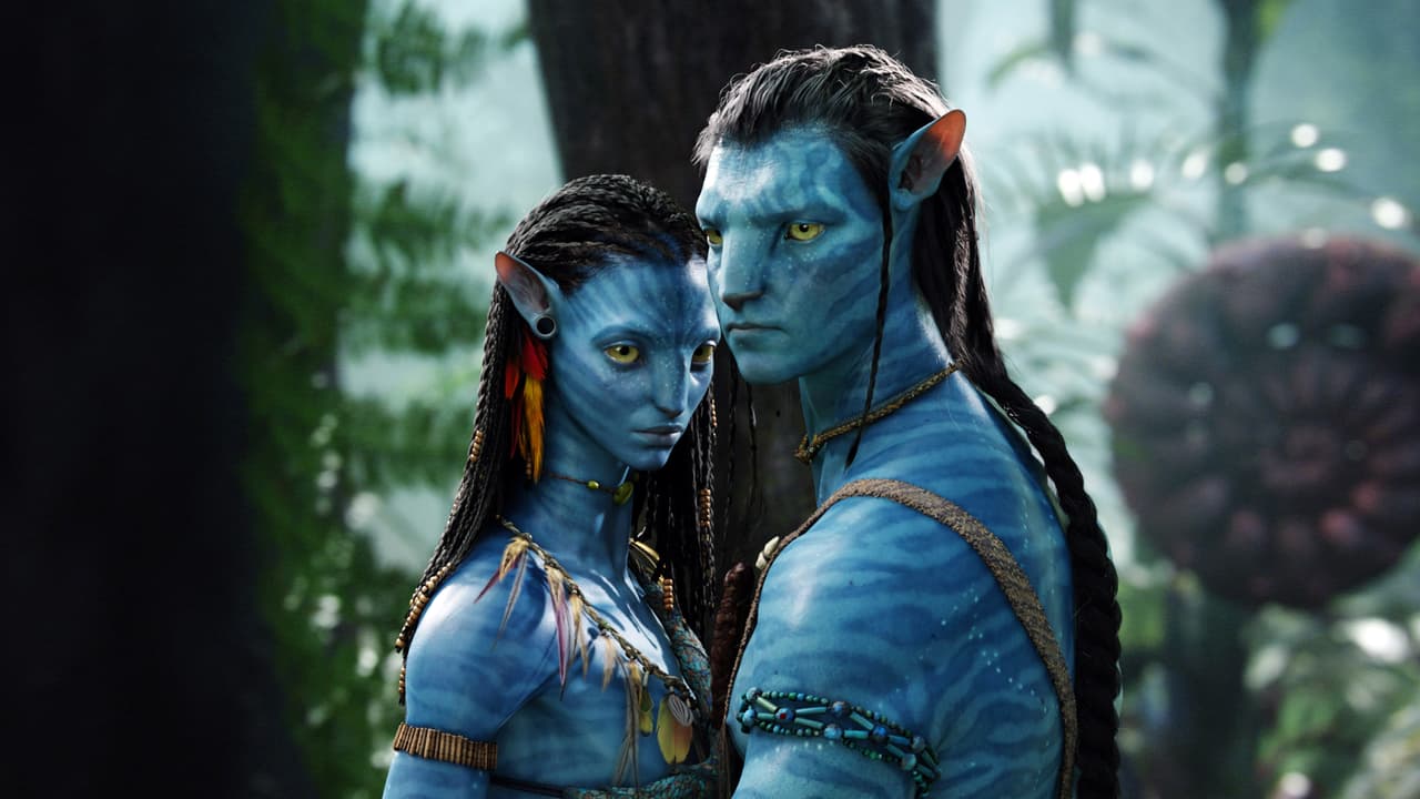 Zoe Saldana y Sam Worthington en 'Avatar'