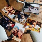 Fotografías de María Paz Pérez, su esposo Brígido Acosta y sus hijos. Pérez tuvo que someterse a cirugías de cerebro y columna sin su esposo.