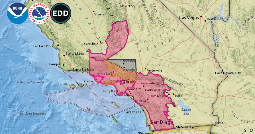 Extienden la alerta crítica de incendios tras fuertes vientos de Santa Ana en el sur de California