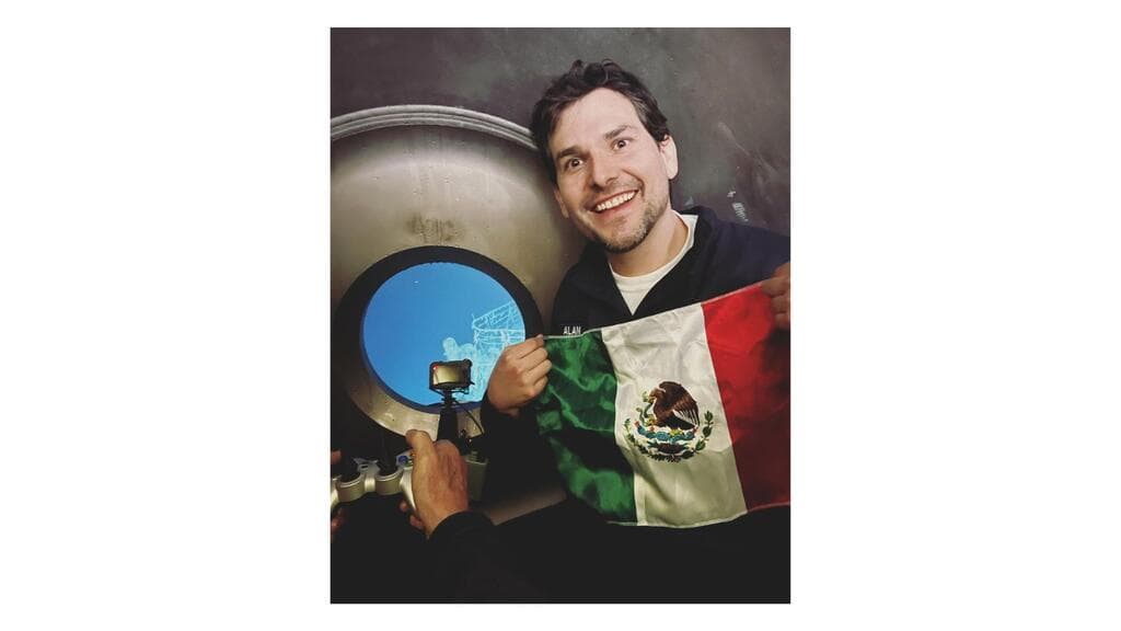 Alan Estrada exploró las ruinas del Titanic a bordo del Titán en 2022.