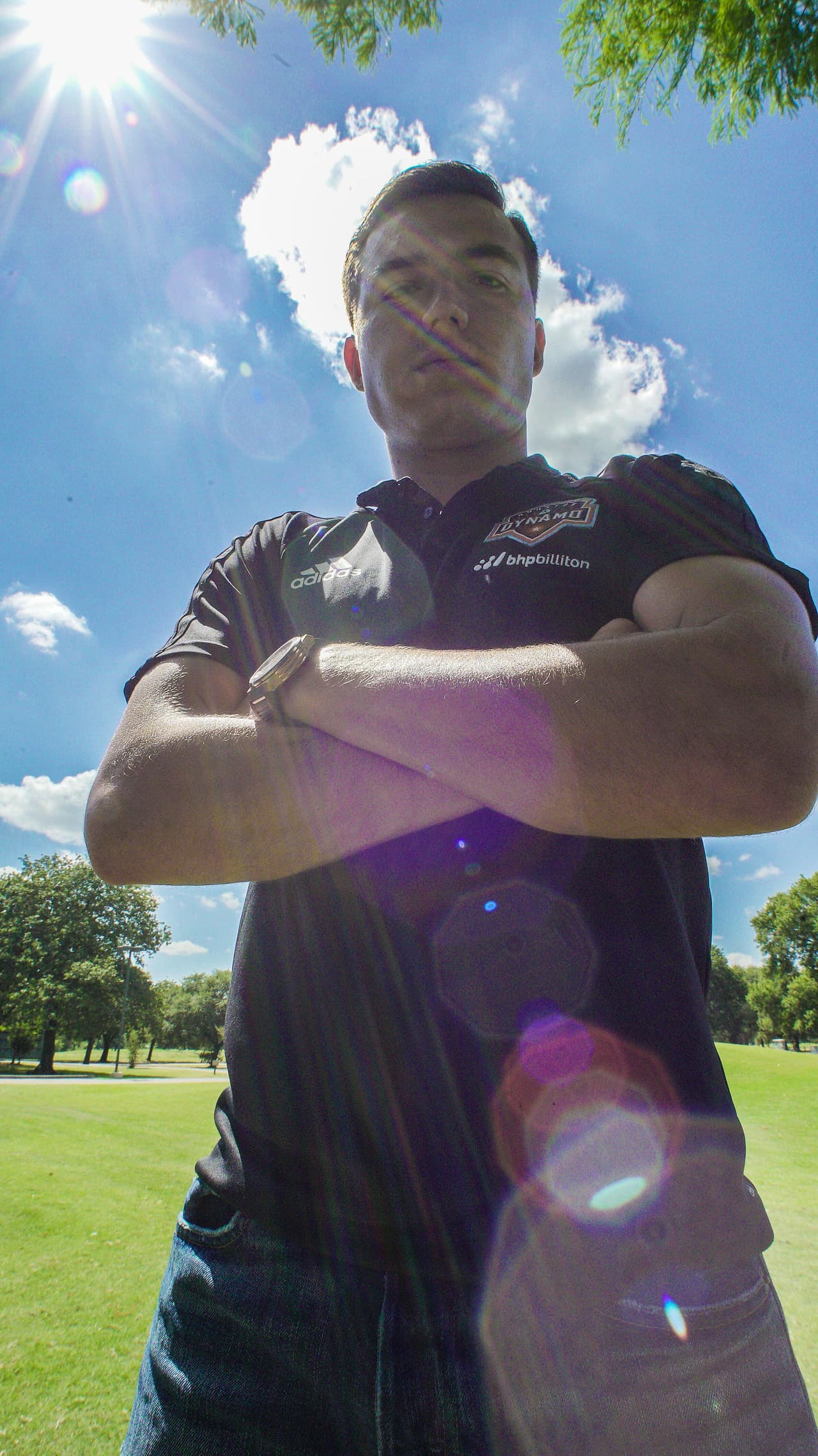 Mirada de goleador. Erick es hoy la referencia en ataque del club texano.