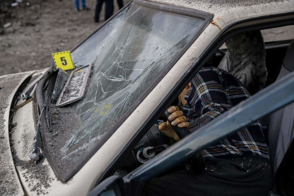 El bombardeo en Zaporiyia se produjo no lejos del punto de paso entre la parte de la región controlada por los ucranianos y la ocupada por el ejército ruso.