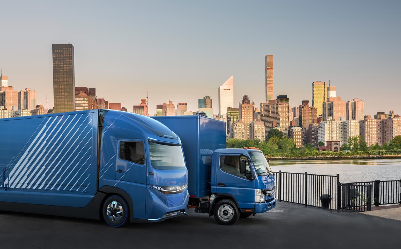 <b>E-FUSO Vision One</b>
<br>Se anunció también que todos los productos eléctricos de Mitsubishi Fuso serán comercializados con el nombre de la marca E-Fuso.