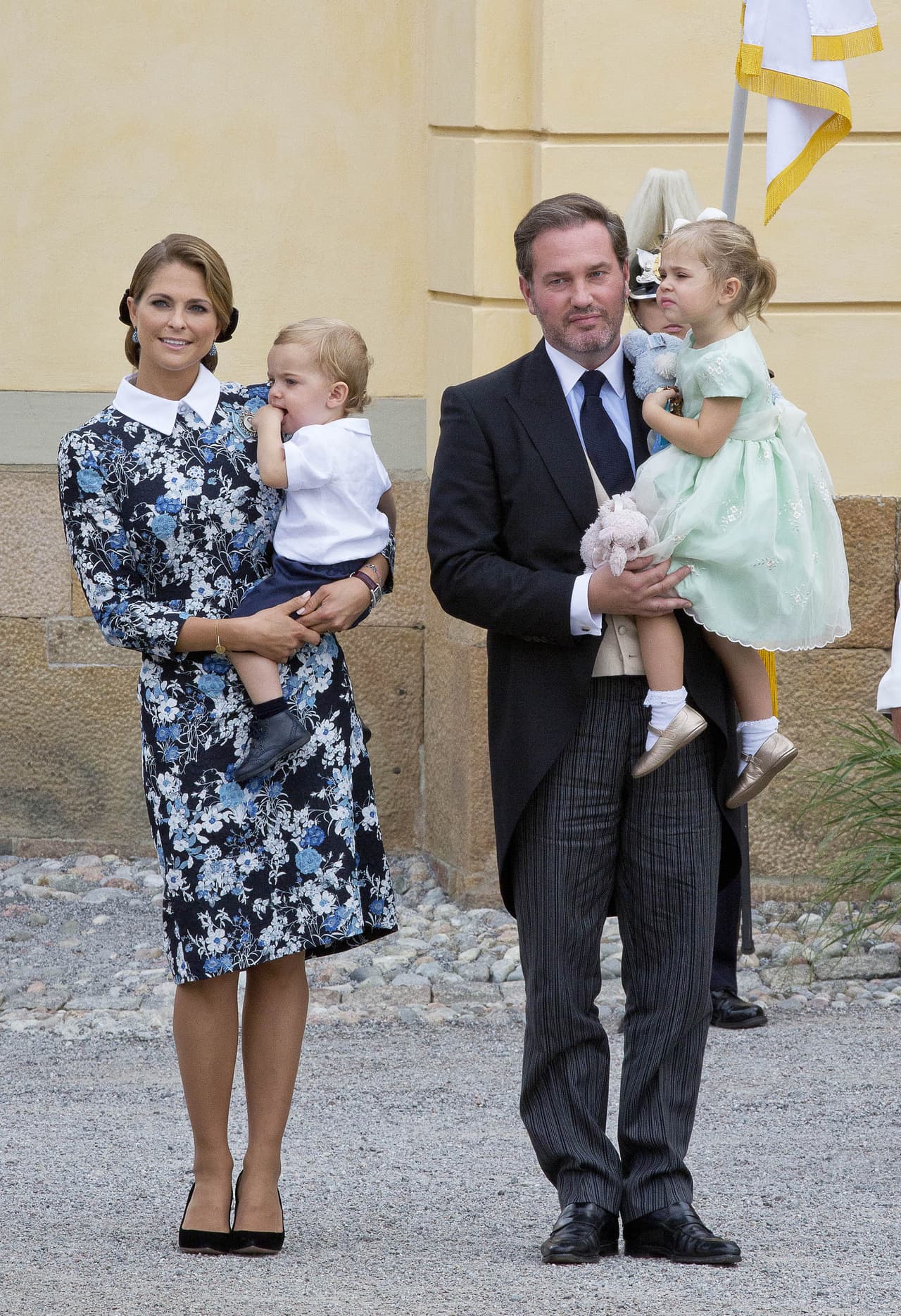 No podían faltar la princesa Magdalena junto a su esposo, Christopher O'Neill, y sus hijos Leonore y Nicolás.