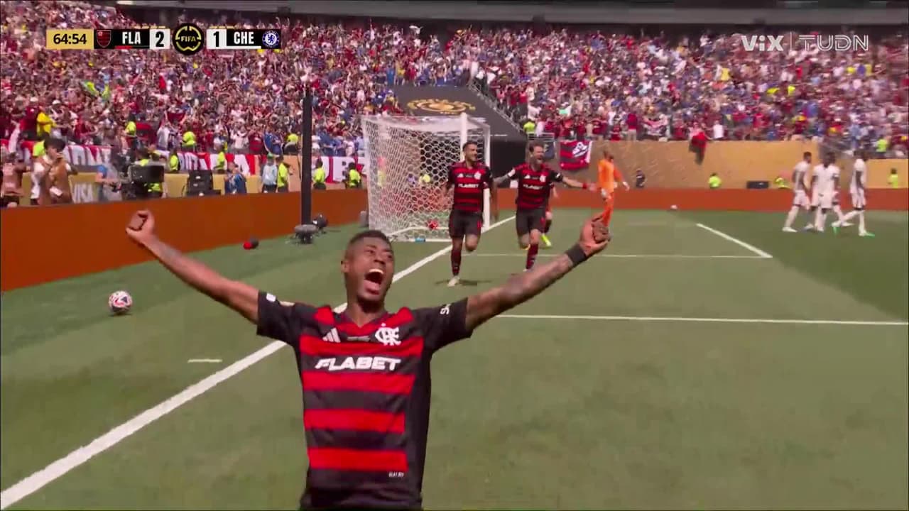 ¡Gol de Flamengo! Los brasileños le dan la vuelta al partido 2-1