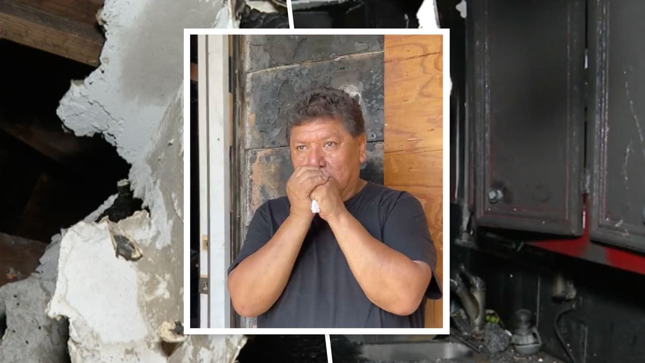 "No quedó nada": Familia hispana pierde su casa tras explotarle el aire acondicionado