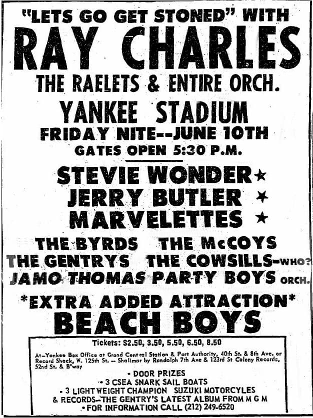 En 1966, el concierto titulado Sound Blast ‘66 presentó artistas de altio calibre como Stevie Wonder, Ray Charles y Los Beach Boys entre otros.