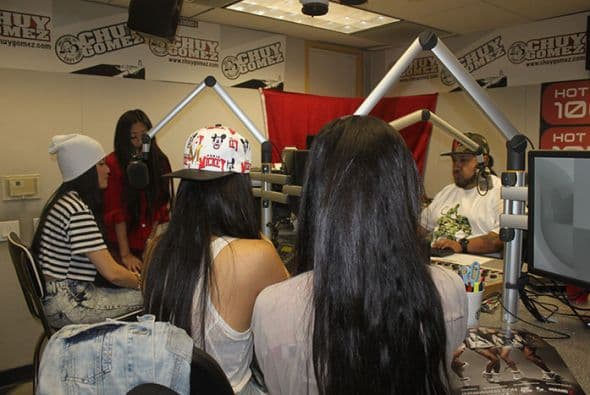 The Jazmin Sisters stopped by the Hot 105.7 studios to visit with Chuy Gomez. These ladies are TALENTED! Check out the pics here!