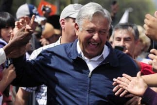 El izquierdista Andrés Manuel López Obrador.
