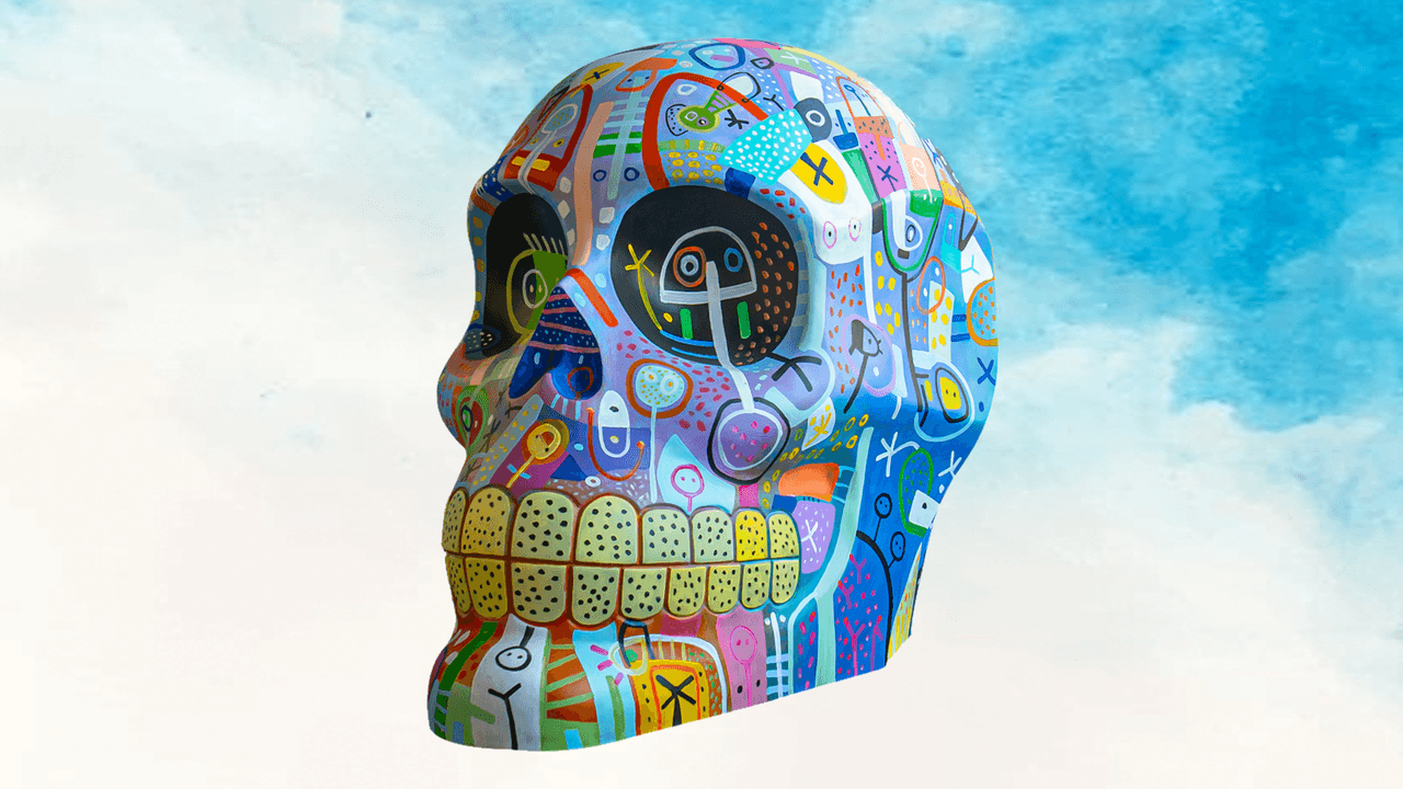 Busca transmitir esperanza y alegría con una actitud positiva de cara a los problemas de la vida.
<br>
<br>Título: En recuerdo de una vida plena. Artista: Gurtubay.