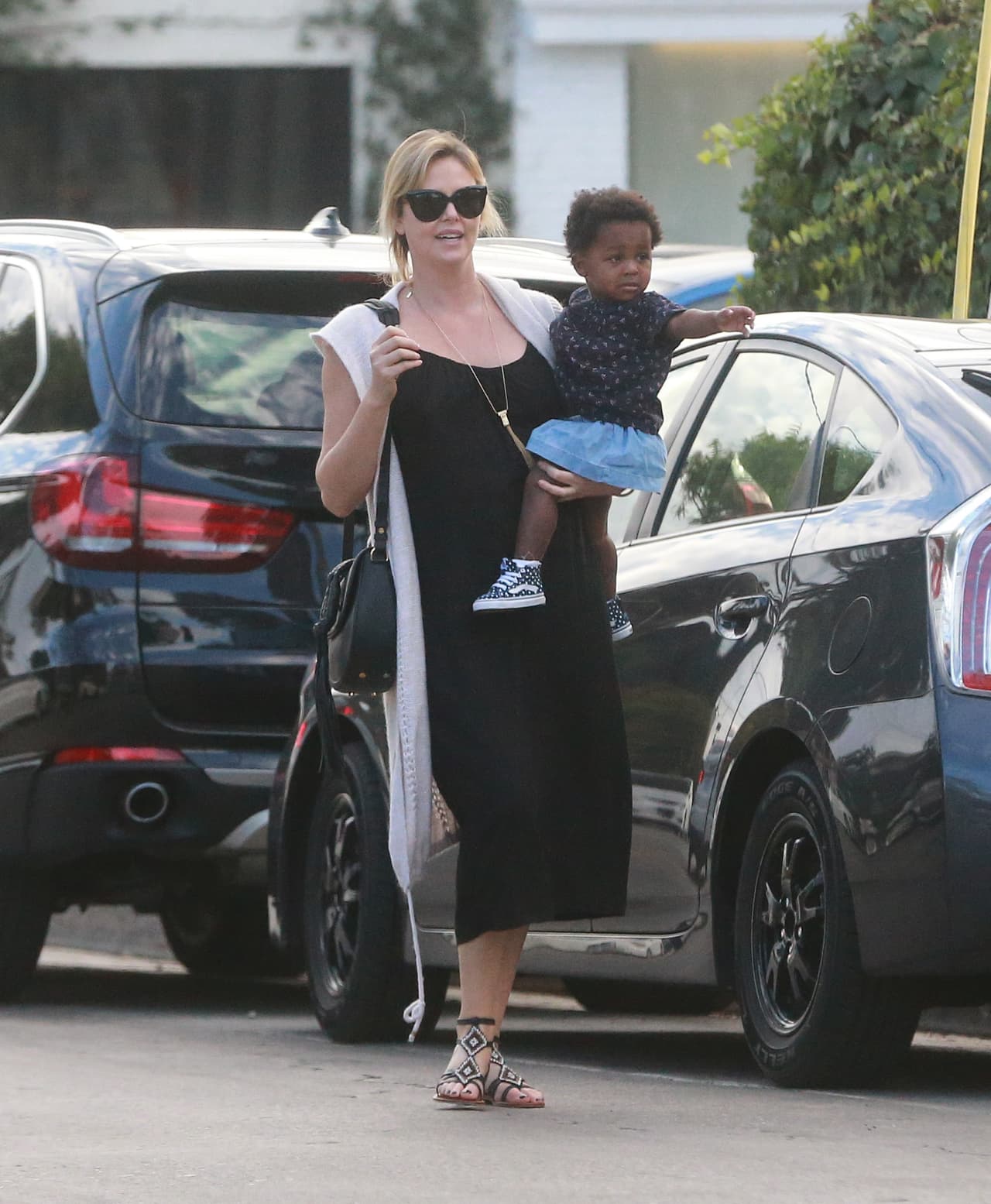 Hace unos días así vimos a mami e hija.