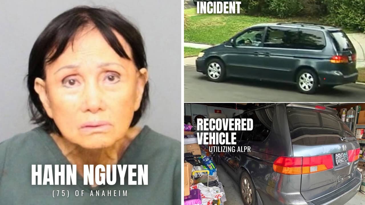 Arrestan a Hahn Nguyen, mujer que bajó del auto al perro Blackey, le lanzó comida y lo atropelló hasta matarlo en Santa Ana