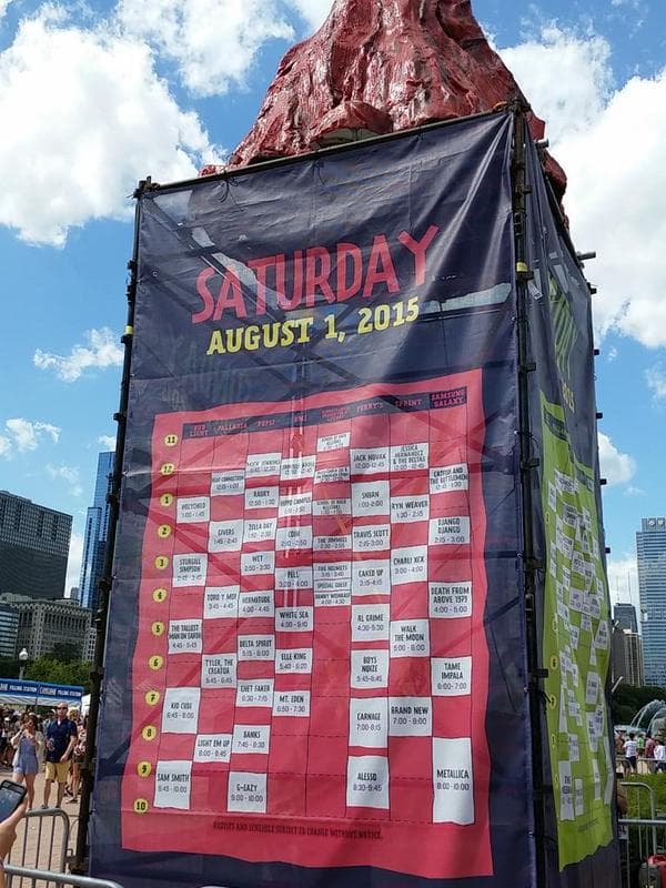 Los integrantes de Metallica: James Hetfield, Lars Ulrich, Robert Trujillo y Kirk Hammett, hicieron vibrar a las miles de personas que asistieron al segundo día del Lollapalooza 2015, ellos no dejaron de rocanrolear a tope. Temas como 'Nothing Else Matters' o 'Enter Sandman' fueron aclamadas por los seguidores quienes abarrotaron el Grant Park en Chicago.