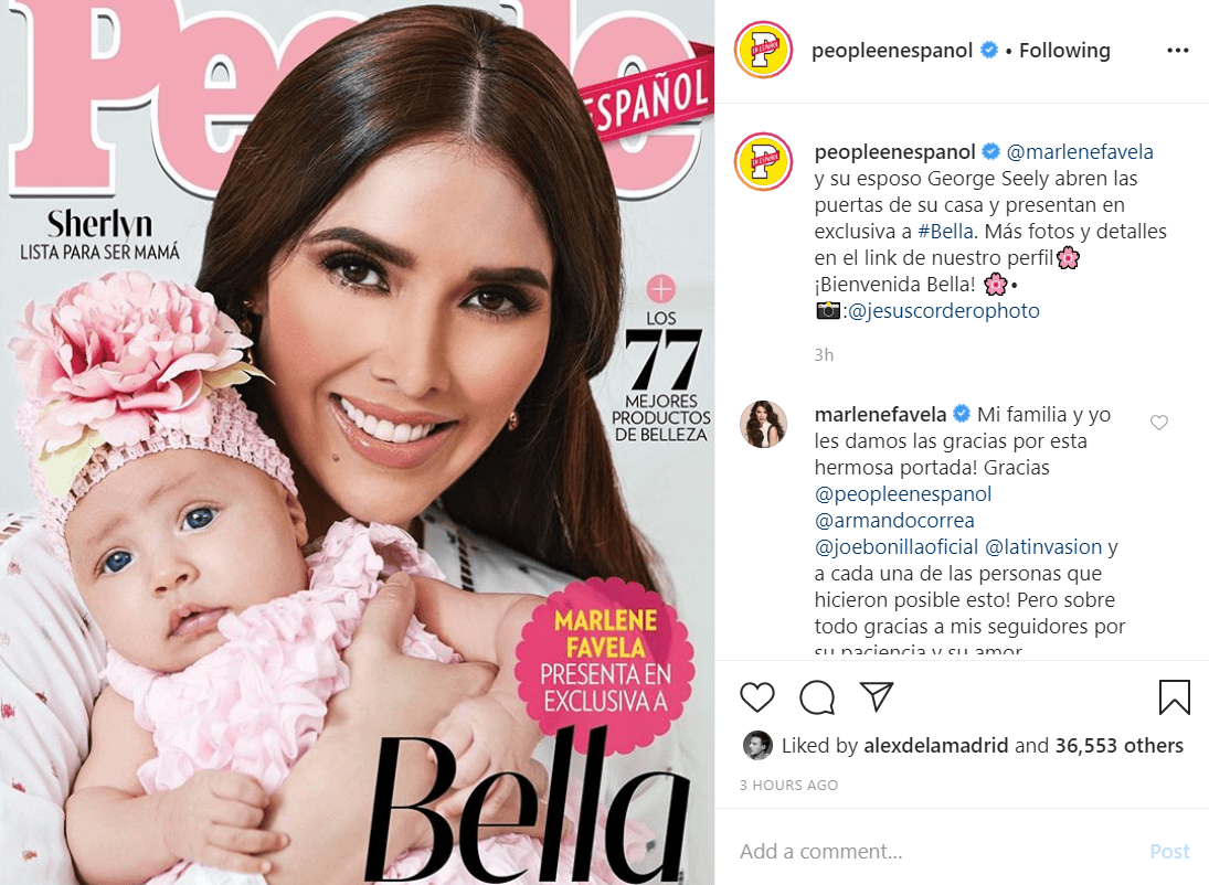 “¡Hoy hace cuatro meses llegaste a nuestras vidas! Y no hay palabras para describir lo que significas en mi vida. ¡Llegaste a revolucionar mi mundo! Eres y serás el amor más grande que jamás conocí, gracias por existir. Te amo por siempre y para siempre, mi amada @bellaseely_”, escribió la actriz junto a la imagen.
<br>