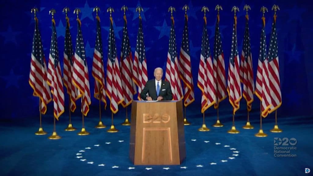 Joe Biden aceptan la nominación a la presidencia por el Partido Demócrata en el último día de la Convención Nacional Demócrata. "Si ustedes me confían la presidencia voy a buscar lo mejor de nosotros, no lo peor. Soy un demócrata orgulloso (...) y con gran honor y humildad acepto esta nominación para presidente de los Estados Unidos de América", dijo desde un centro de convenciones de Wilmington, Delaware.
